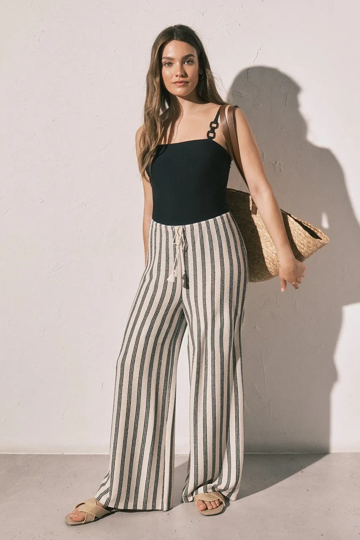 women'secret spodnie lounge damskie z wiskozą beżowy 3704527