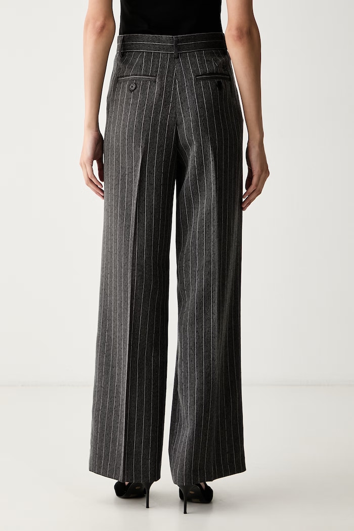 Abbigliamento Karl Lagerfeld pantaloni da abito da donna con viscosa B3W10086 grigio