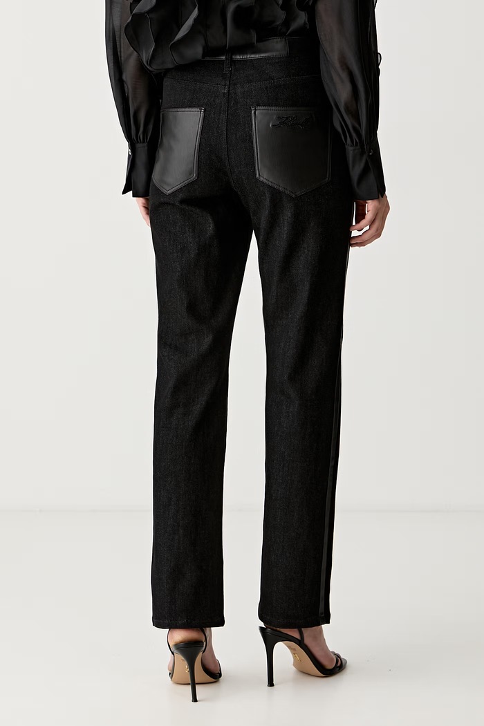 Ρούχα Karl Lagerfeld ίσια Γυναικεία B3W10094 μαύρο