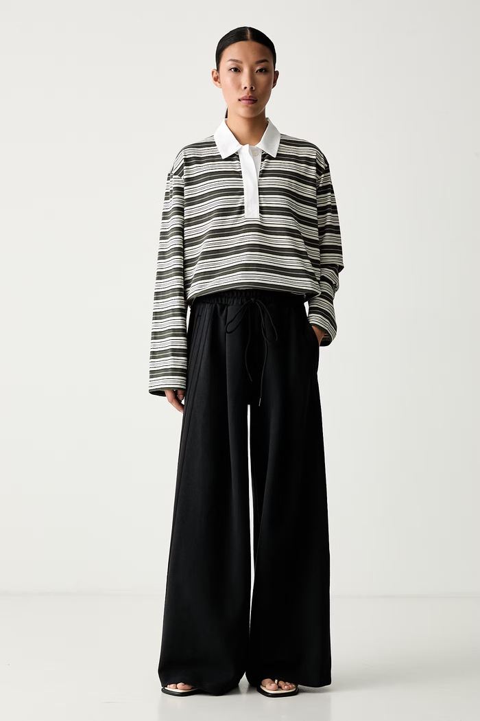 adidas Originals παντελόνι επίσημο γυναικείο με lyocell KY9235 μαύρο AW26