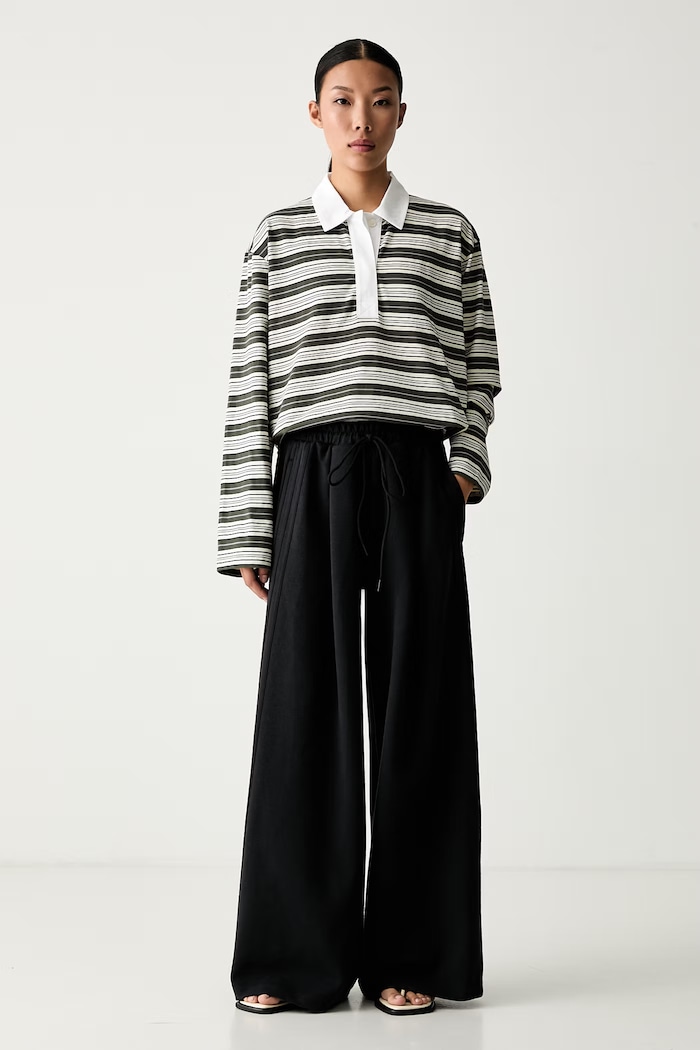 adidas Originals παντελόνι επίσημο γυναικείο με lyocell KY9235 μαύρο AW26