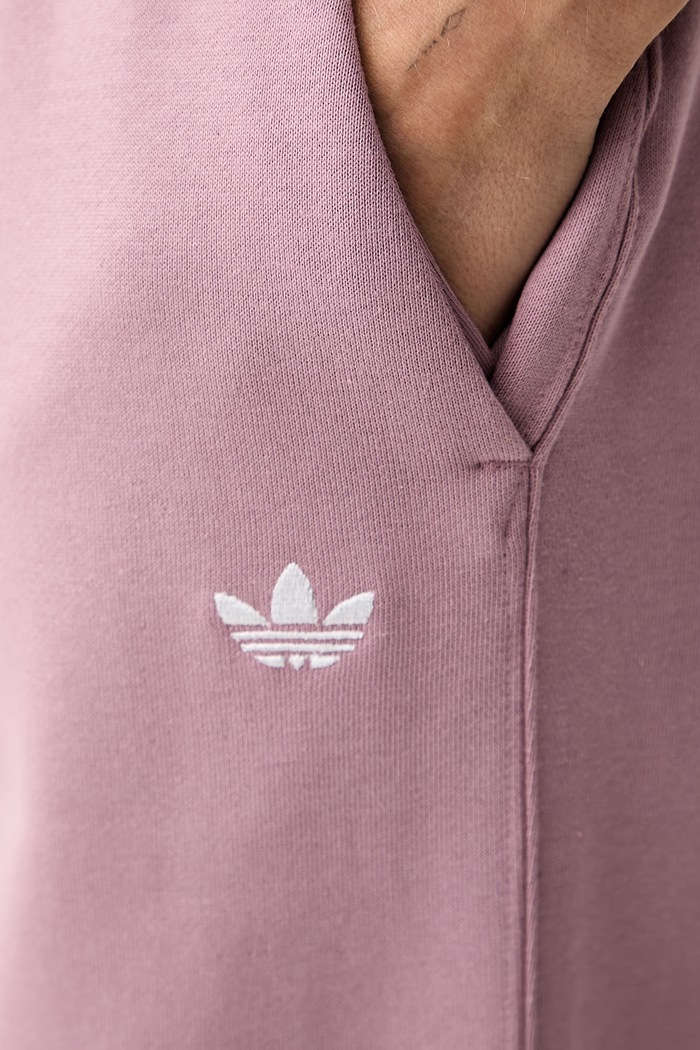 Παντελόνι επίσημο γυναικείο με βαμβάκι Essentials adidas Originals KT2280 ροζ