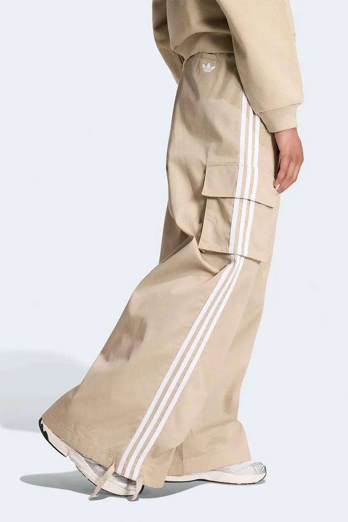 adidas Originals Nohavice cargo dámske Firebird Adilenium KT0068 béžová AW26