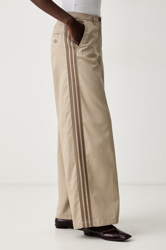 adidas Originals παντελόνι γυναικείο με βαμβάκι Tailored μπεζ KS9949