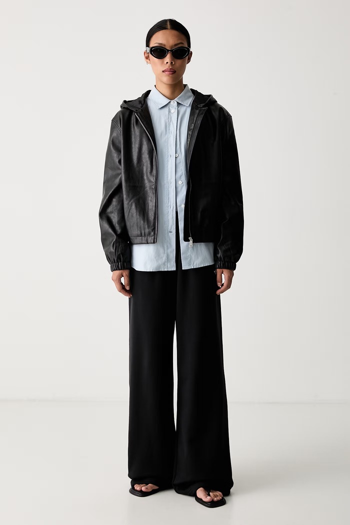 adidas Originals παντελόνι επίσημο γυναικείο βαμβακερό Essentials KR9177 μαύρο AW26