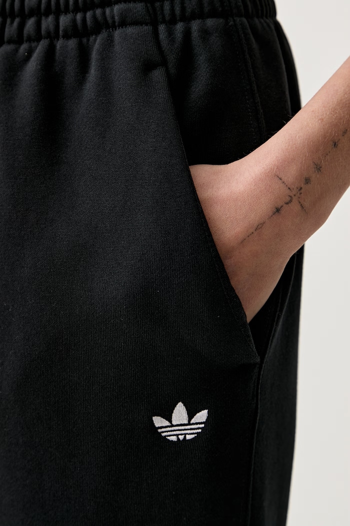 adidas Originals παντελόνι επίσημο γυναικείο με βαμβάκι Essentials μαύρο KR3606