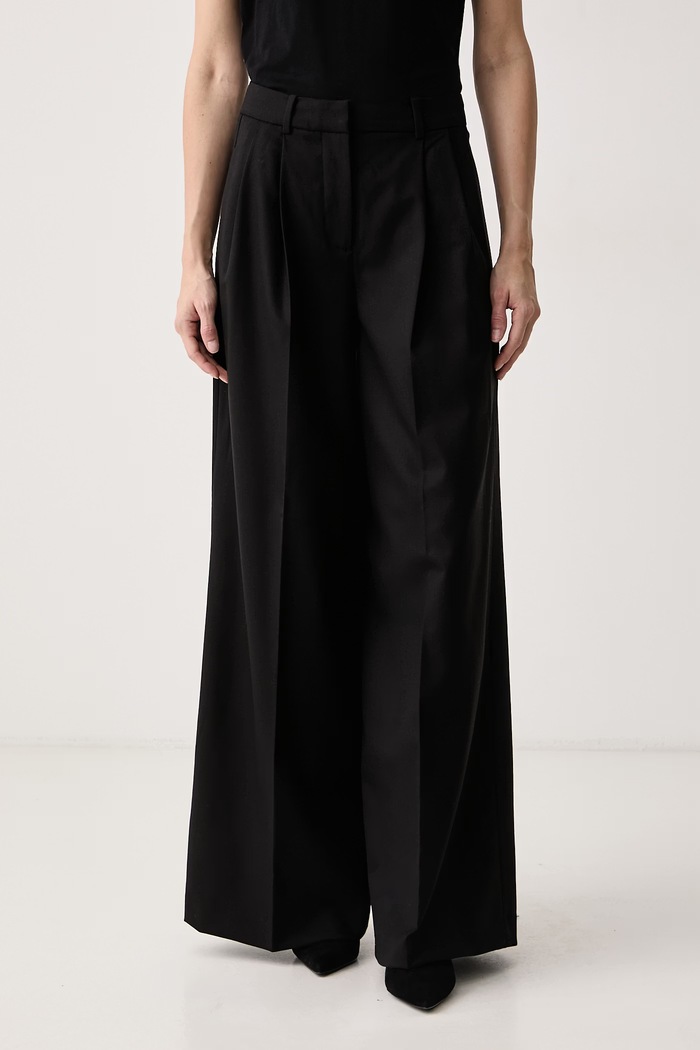Guess Pantaloni pentru femei cu lână x LEONIE HANNE negru W6BB40.W5204