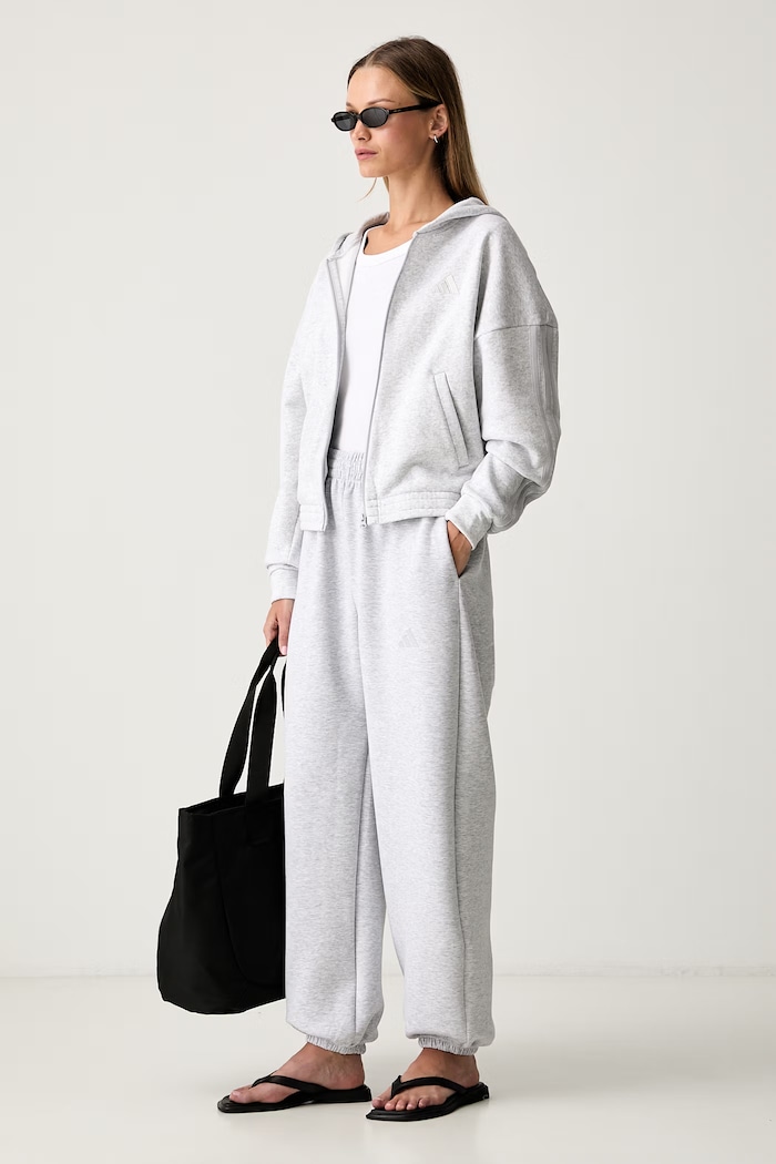 adidas teplákové nohavice dámske Soft Lux KS7876 sivá AW26