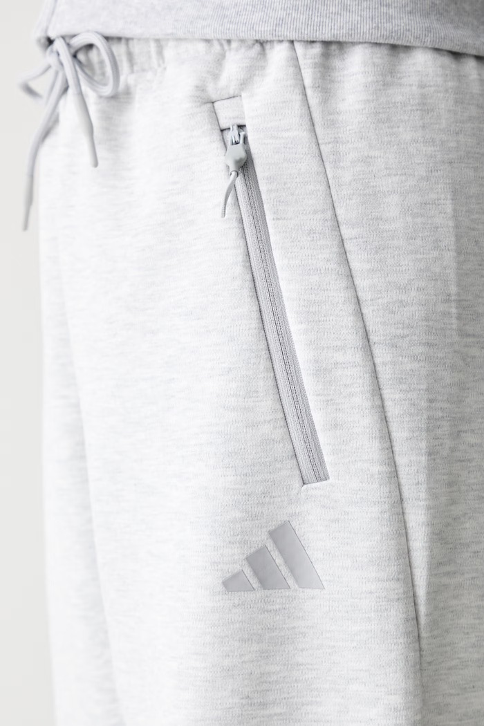adidas spodnie dresowe damskie z bawełną Z.N.E szary KF6339