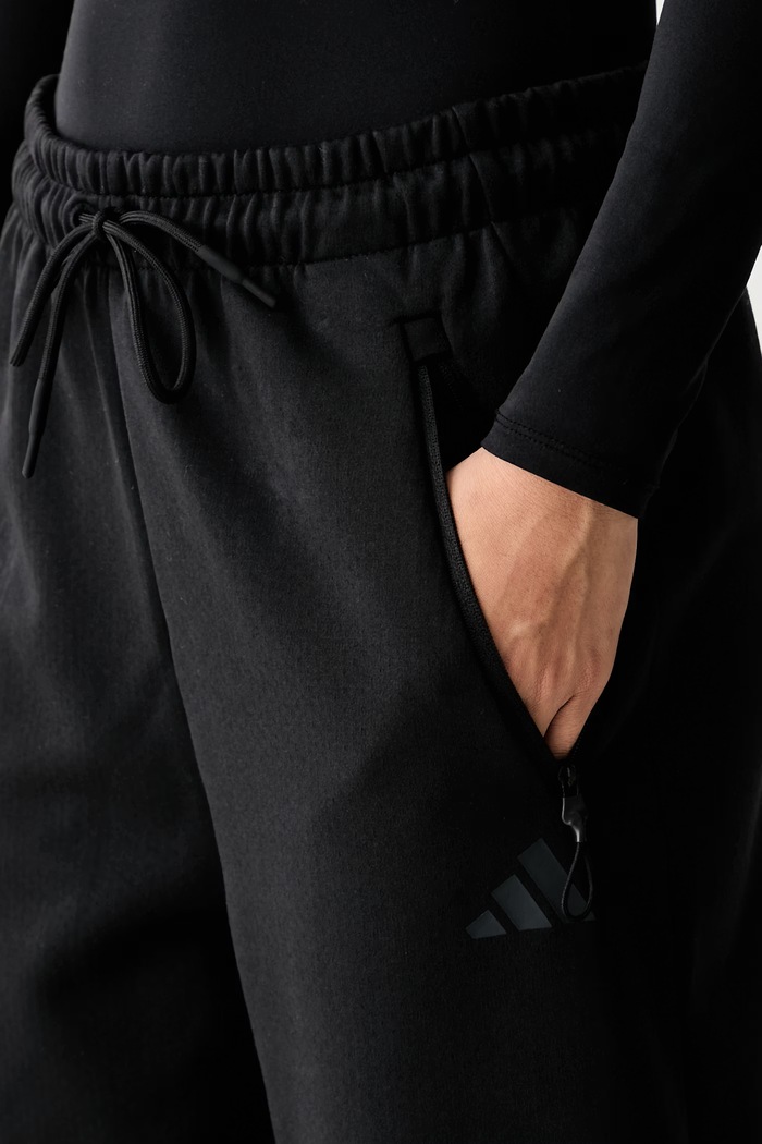 adidas spodnie dresowe damskie z bawełną Z.N.E czarny KF6338