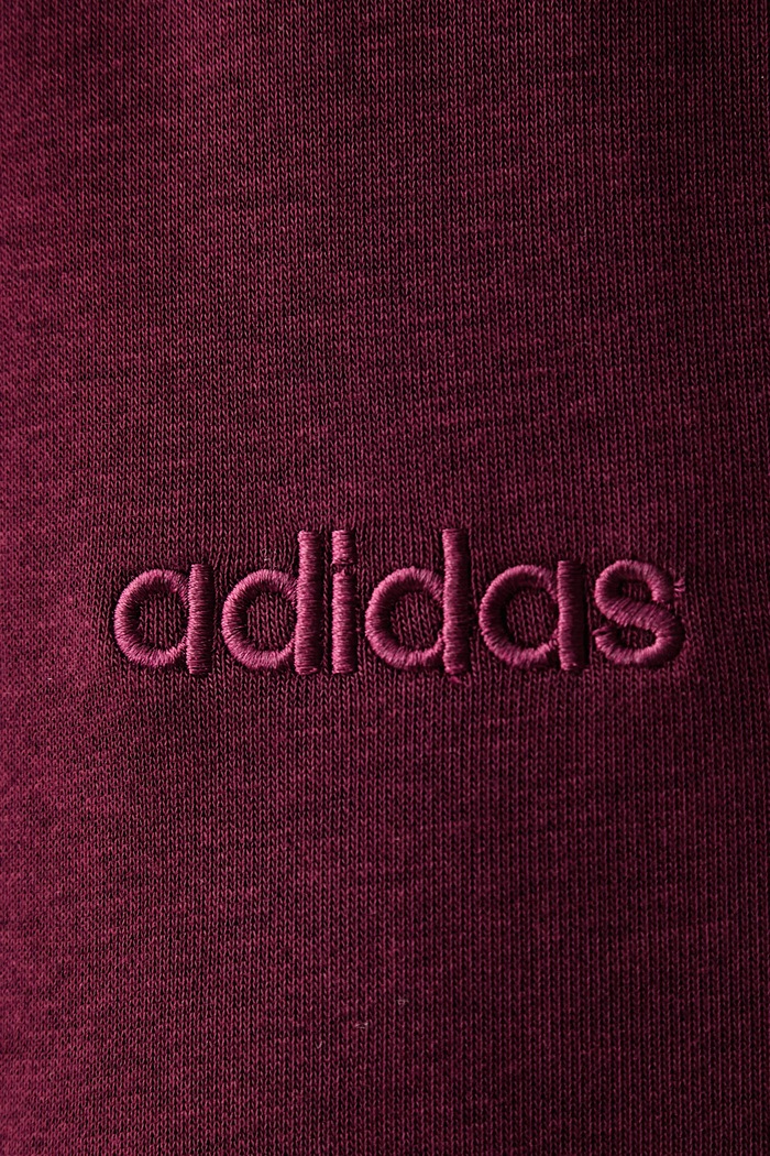 Teplákové nohavice dámske s bavlnou Satin Pack adidas KS2790 burgundské