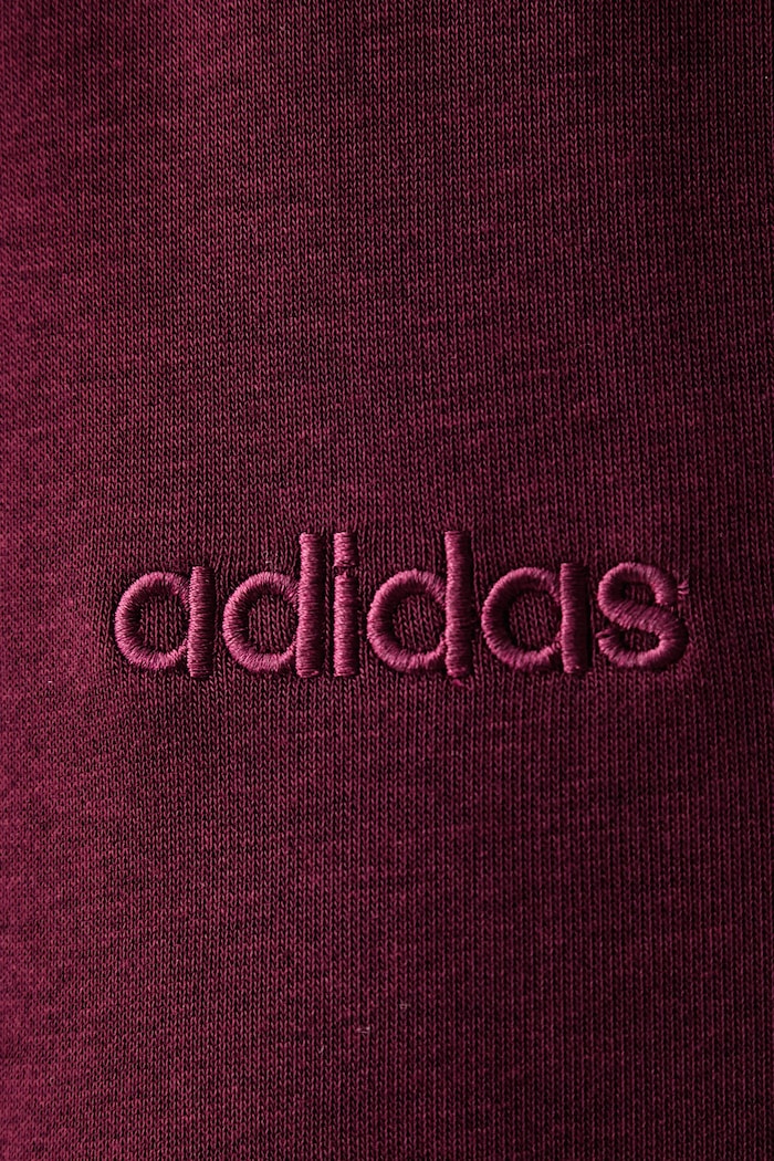 Teplákové nohavice dámske s bavlnou Satin Pack adidas KS2790 burgundské