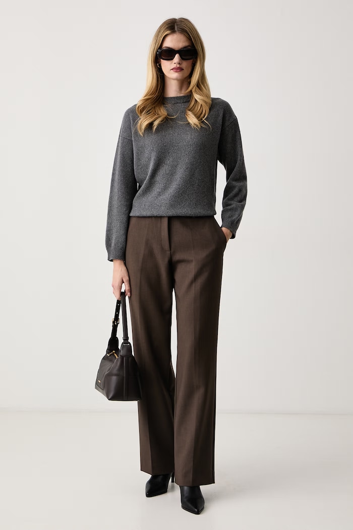 Guess Kalhoty dámské NEW JOANDRA W6BB28.W4253 hnědá AW26