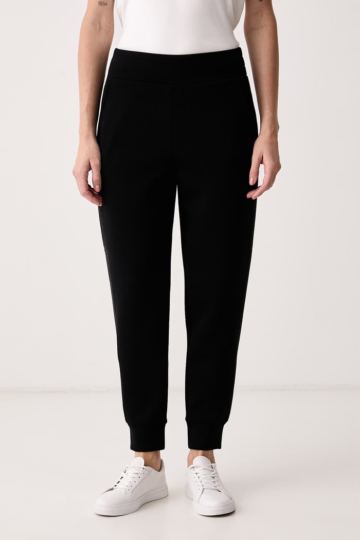 Guess Спортен панталон дамски с вискоза NEW VICTOIRE черен W6BB17.K6074