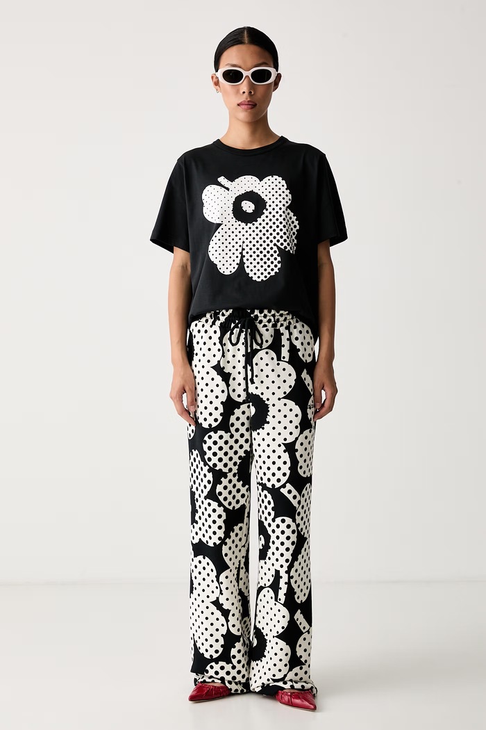 Marimekko trenirka ženska bombažna 095886 črna AW26