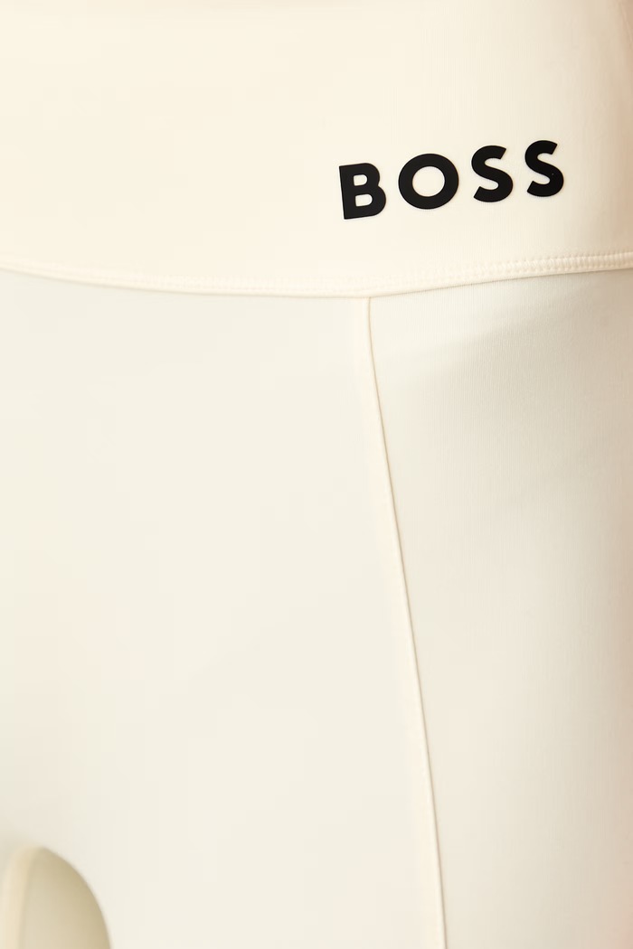 BOSS legginsy damskie Ekiden4 beżowy 50572091
