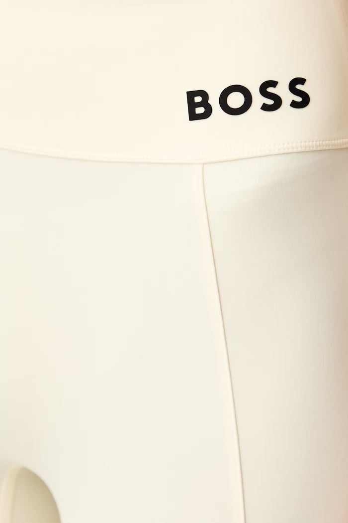 BOSS legginsy damskie Ekiden4 beżowy 50572091
