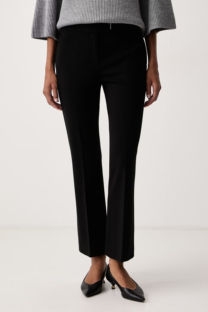 BOSS Spodnie garniturowe damskie Talia-Crop1 czarny 50563831