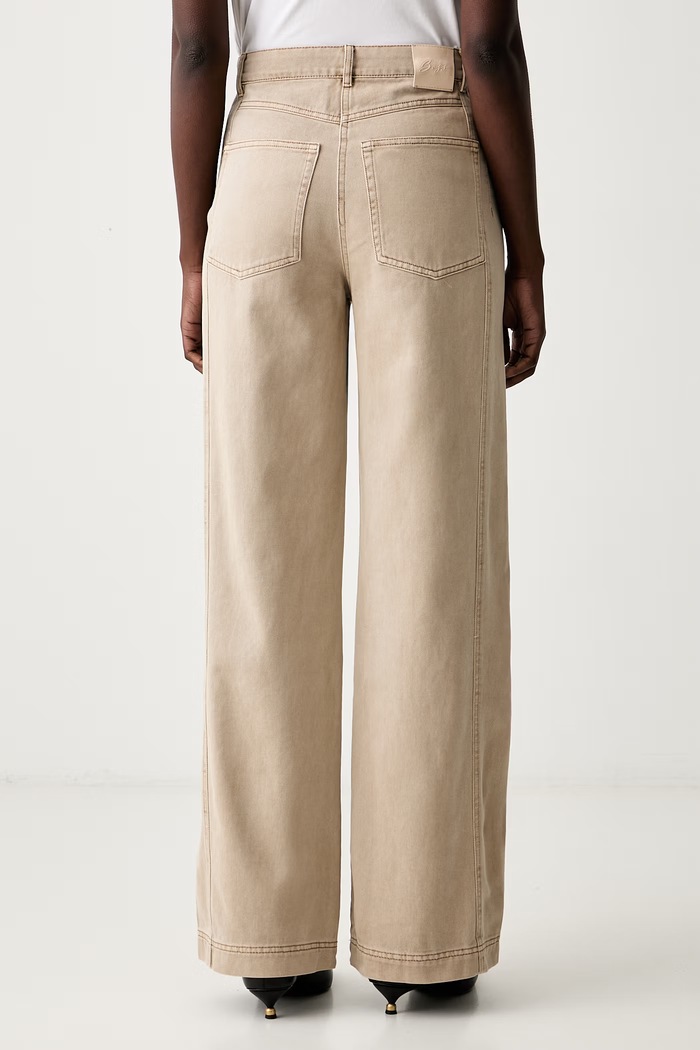 Oblečení BOSS Orange relaxed fit džíny dámské C_TMarlina1-D 50563061 béžová