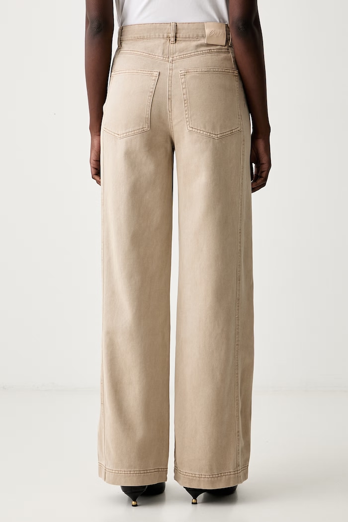 Oblečení BOSS Orange relaxed fit džíny dámské C_TMarlina1-D 50563061 béžová