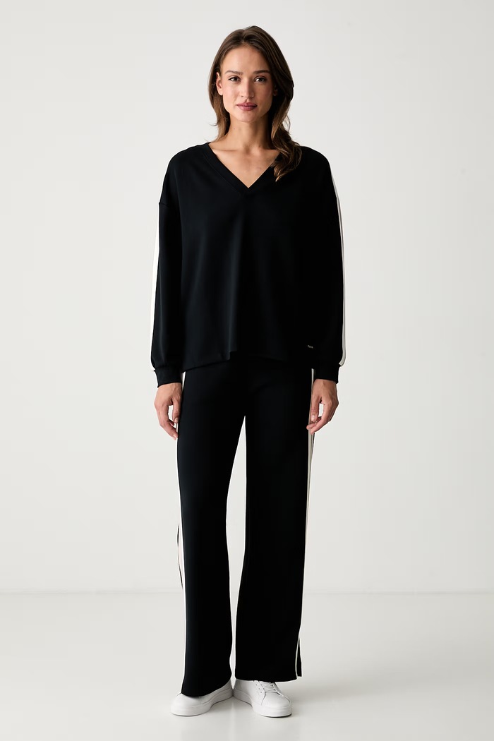 BOSS спортивные штаны для женщин с модалом TONE_Pants 50566103 чёрный AW26