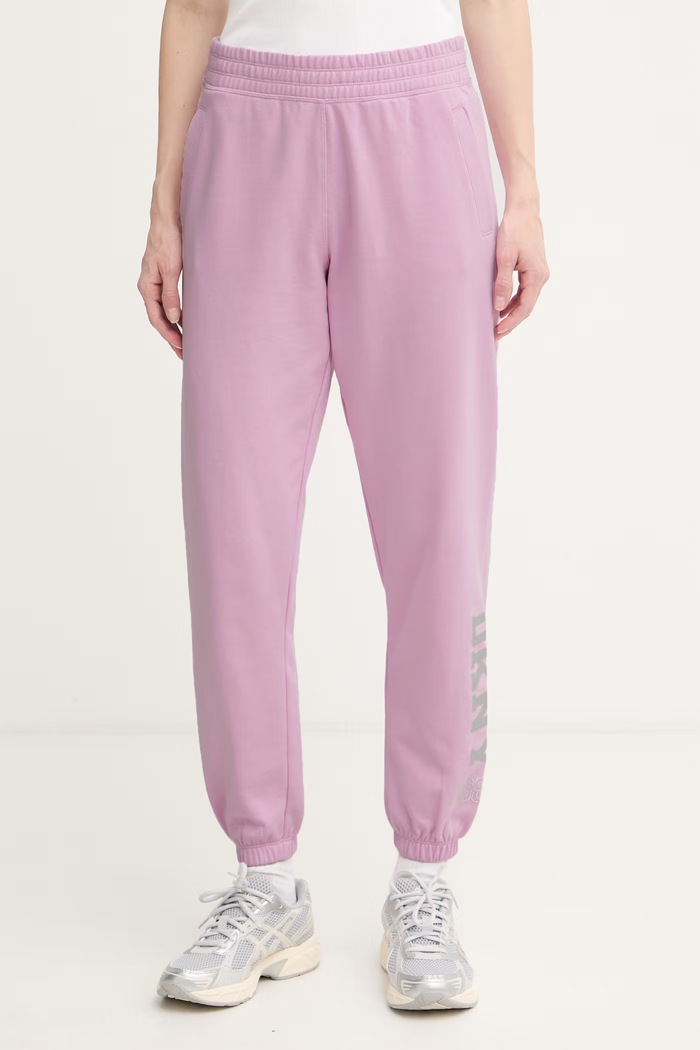 DKNY spodnie dresowe damskie fioletowy DP6P3863