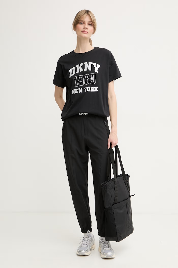 DKNY pantaloni de trening pentru femei DP6P3644 negru AW26