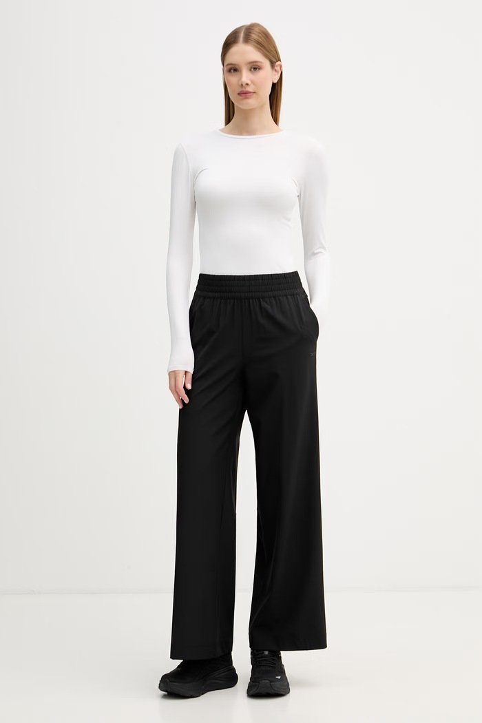 DKNY pantaloni de trening pentru femei DP5P3686 negru AW26