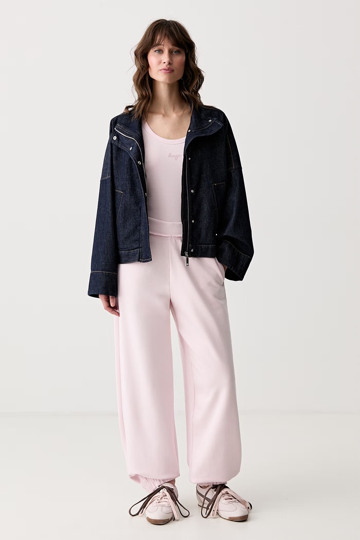 HUGO Blue tepláky dámské bavlněné Nuembrie_B 50563984 růžová AW26