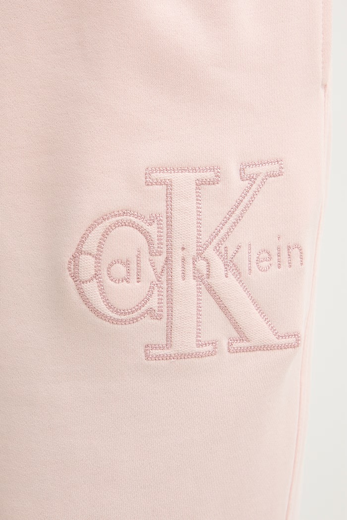 Calvin Klein Jeans teplákové nohavice dámske bavlnené ružová LV047G822G
