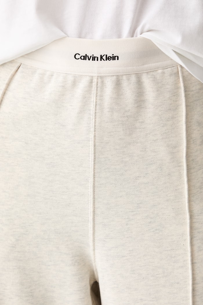 Calvin Klein Jeans donji dio trenirke za žene od pamuka bež LV047G253G