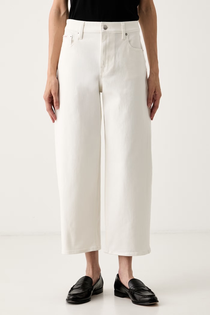 Calvin Klein Jeans blugi barrel pentru femei bej LV047G619G