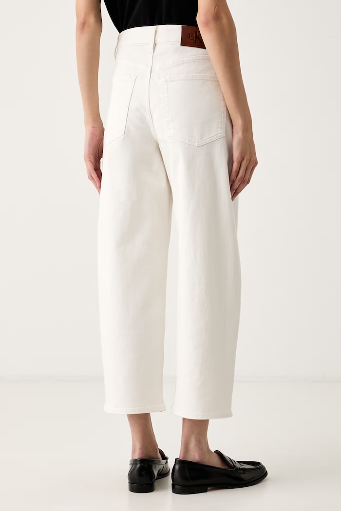 Îmbrăcăminte Calvin Klein Jeans blugi barrel pentru femei LV047G619G bej
