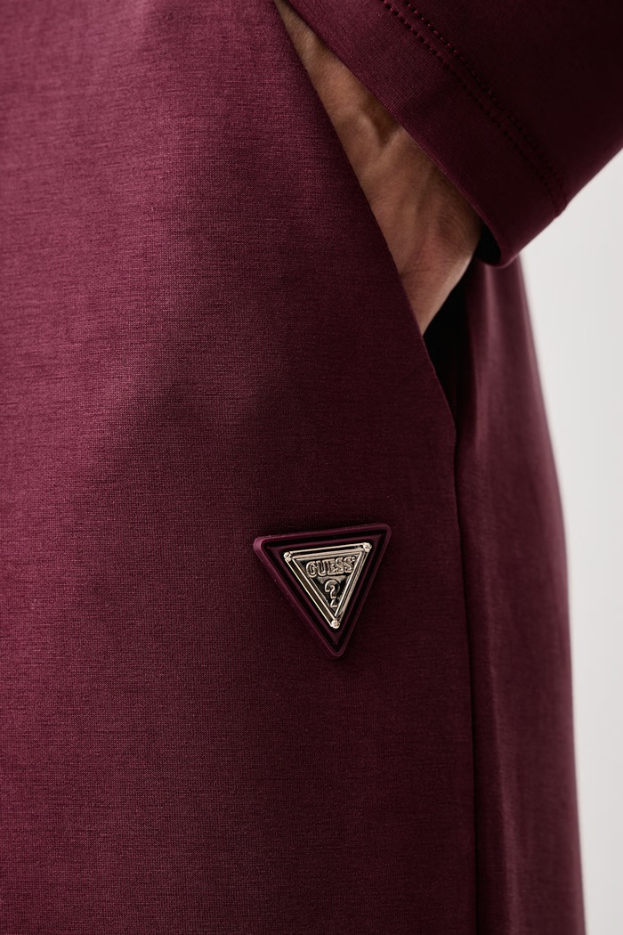 Teplákové nohavice dámske s modalom OLYMPE Guess V6YB18.K4315 burgundské