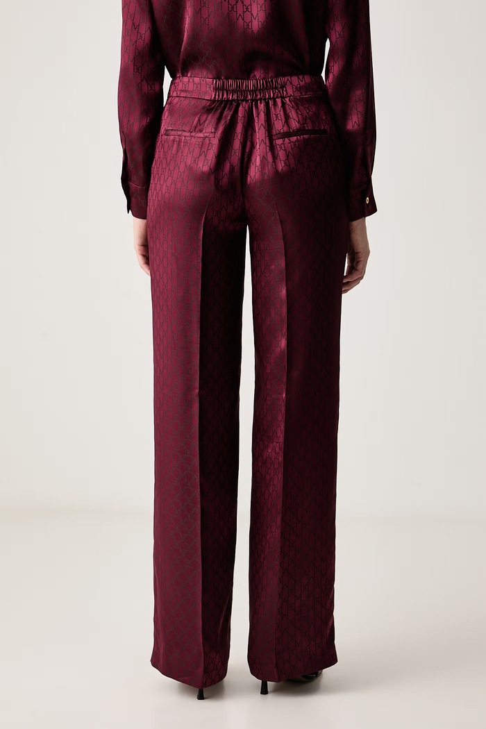 Odzież Marciano by Guess Spodnie damskie z wiskozą SIENNA G6BB13.W4398 bordowy