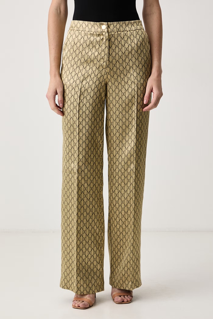 Marciano by Guess Spodnie damskie z wiskozą SIENNA złoty G6BB13.W4398