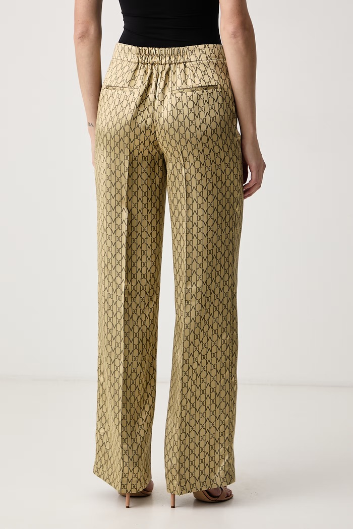 Odzież Marciano by Guess Spodnie damskie z wiskozą SIENNA G6BB13.W4398 złoty