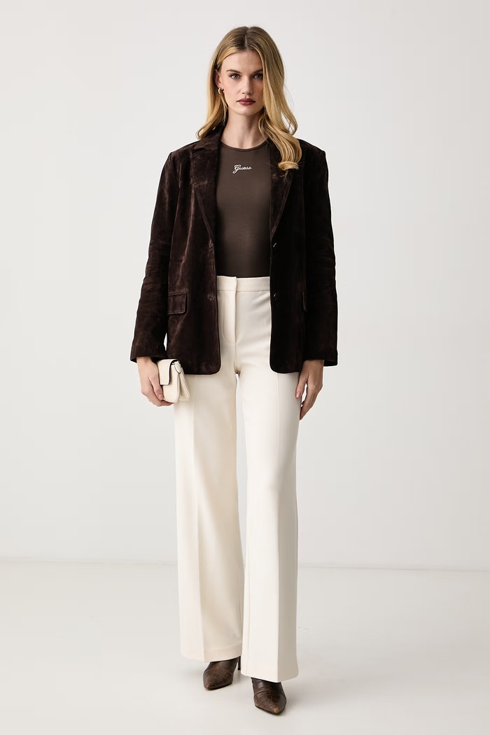 Marciano by Guess Nohavice wide leg dámske VIOLA G6BB06.K6462 béžová AW26