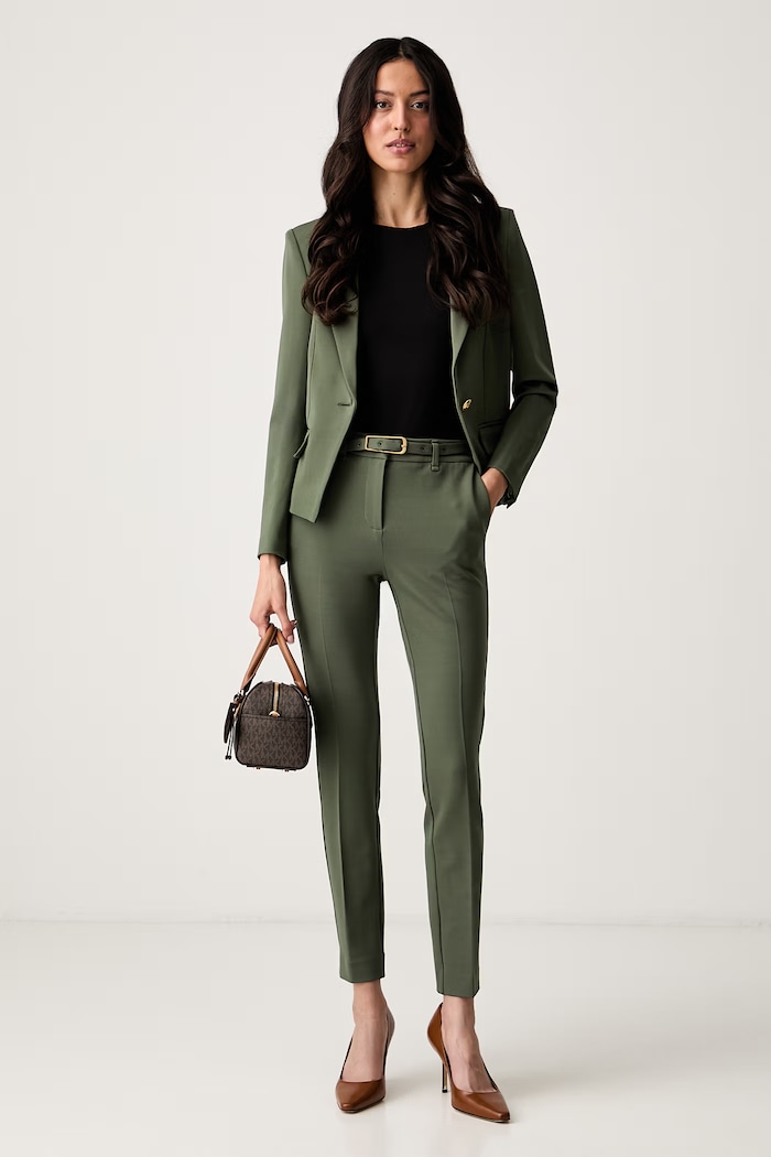 Marciano by Guess nohavice dámske s viskózou JOLIE G6YB23.K4553 zelená AW26