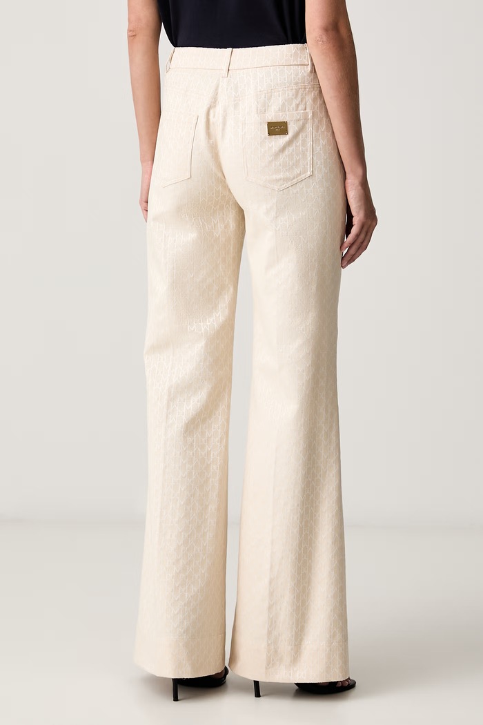 Odzież Marciano by Guess spodnie damskie z bawełną MILAD PALAZZO G6YB17.W3245 beżowy