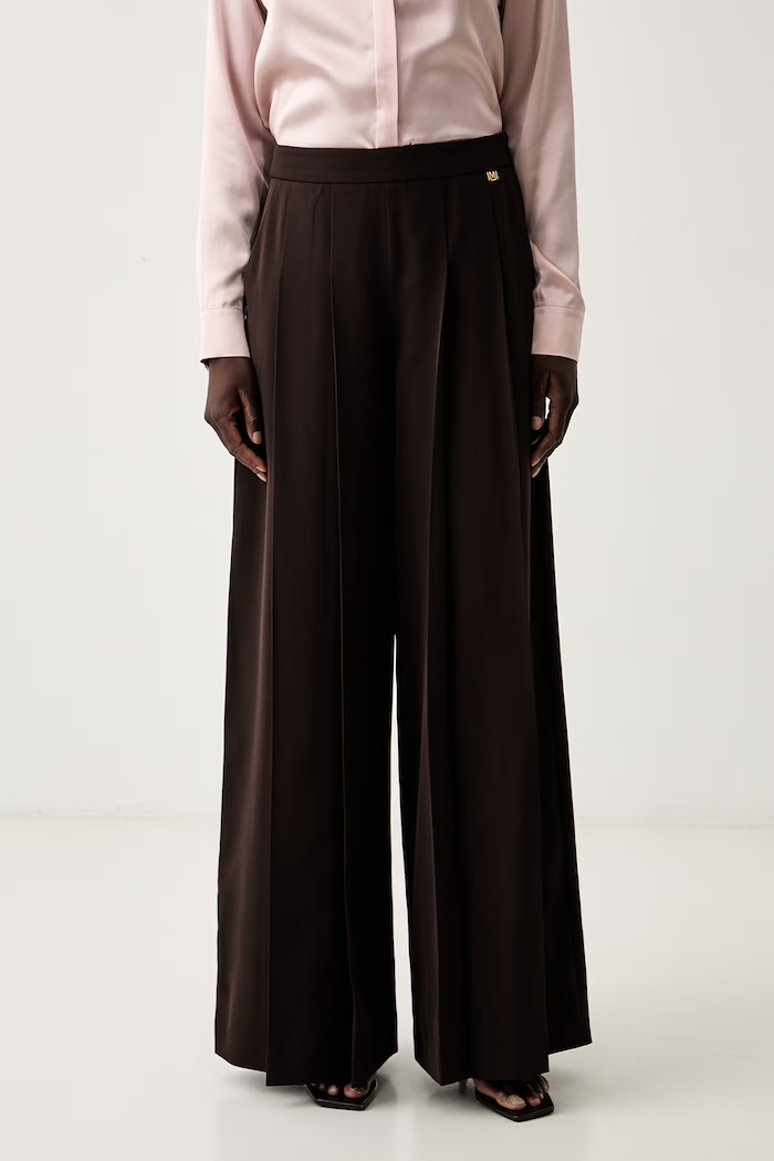 Marciano by Guess широк панталон дамски KAMILA кафяв G6YB12.W3205