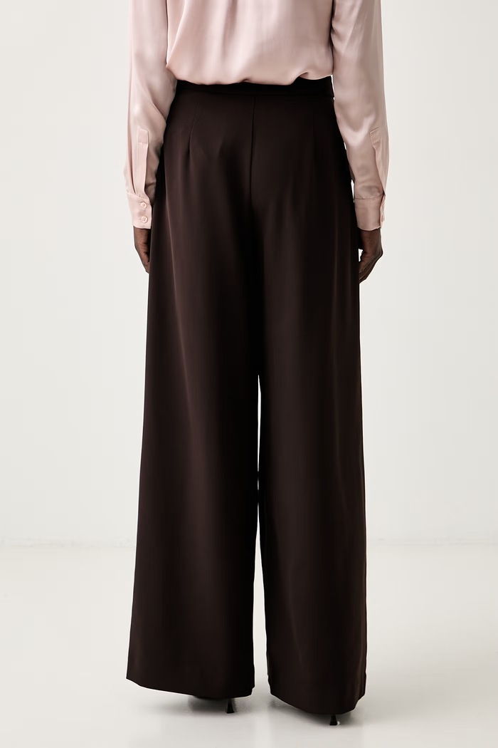Дрехи Marciano by Guess широк панталон дамски KAMILA G6YB12.W3205 кафяв