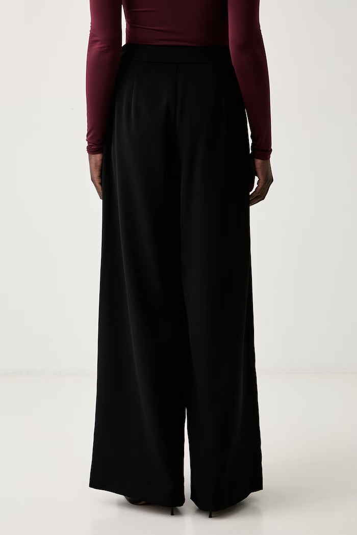 Дрехи Marciano by Guess широк панталон дамски KAMILA G6YB12.W3205 черен