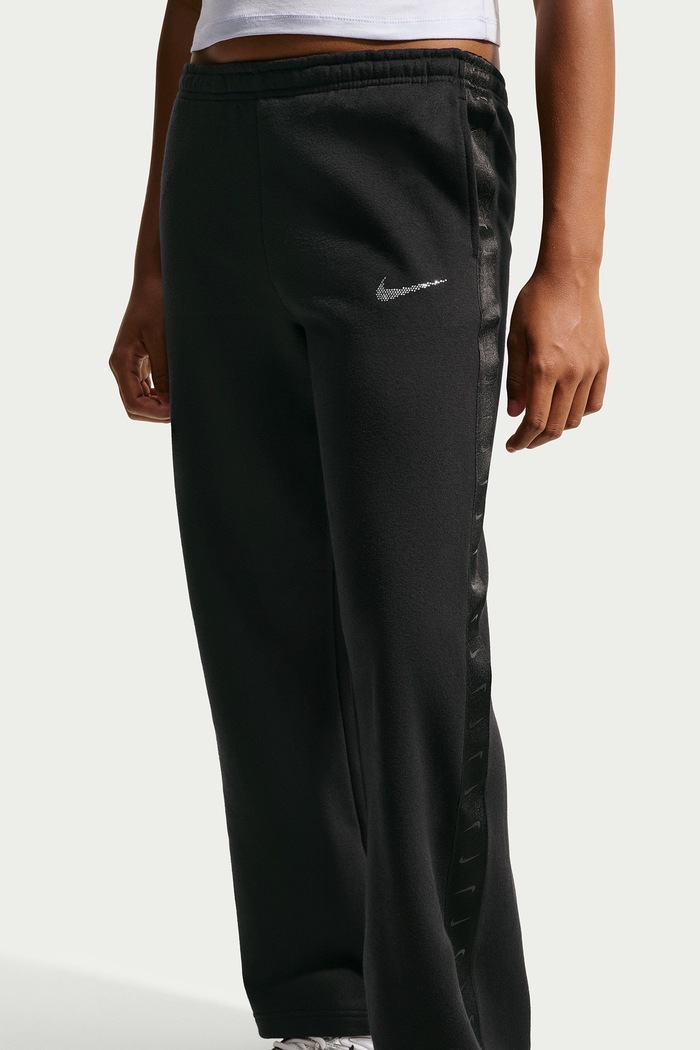 Spodnie dresowe dziecięce z bawełną Nike Studio Fleece Nike IM4983 czarny