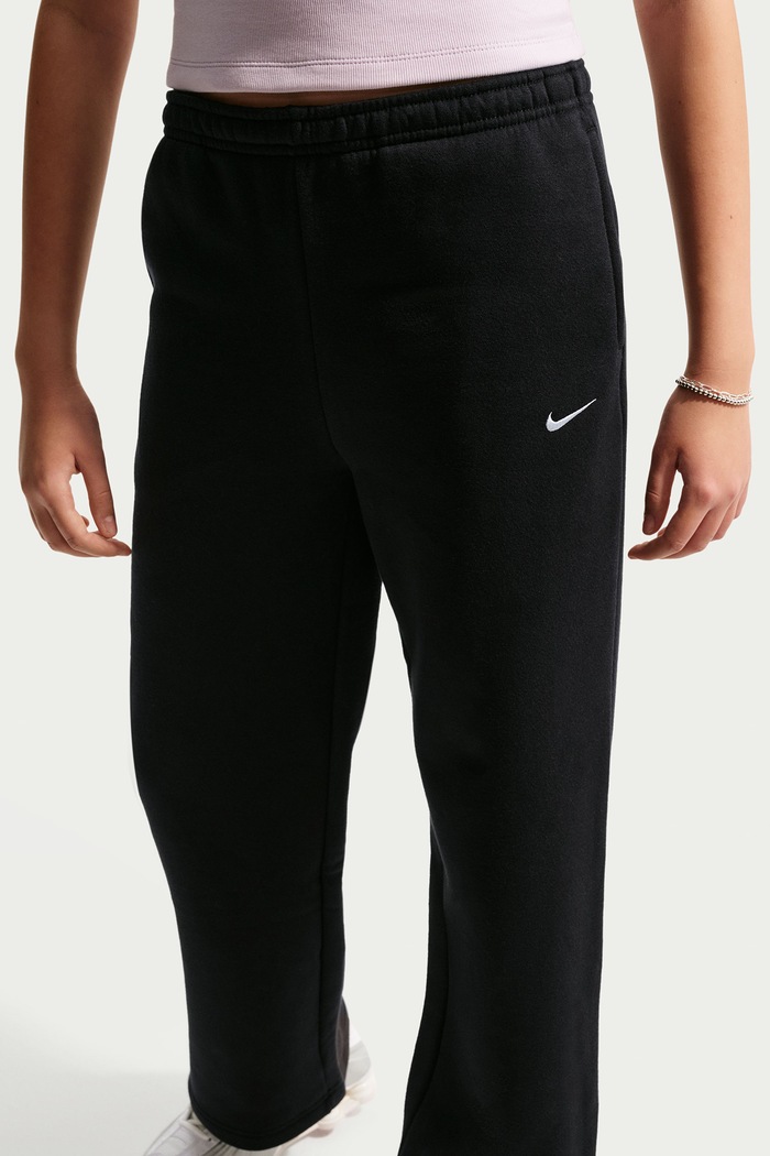 Dziewczynka Nike Spodnie dresowe dziecięce z bawełną Nike Sportswear Studio Fleece IM4973 czarny