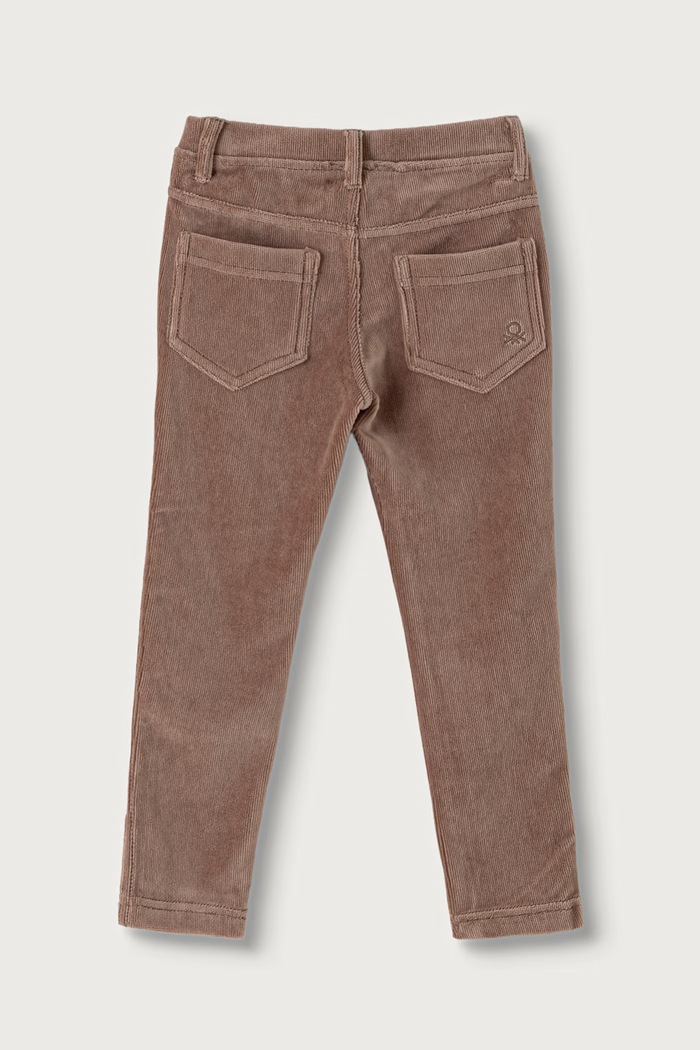 United Colors of Benetton Spodnie dziecięce sztruksowe 4DZBGE00L.P.Season.9BY2 beżowy AW26