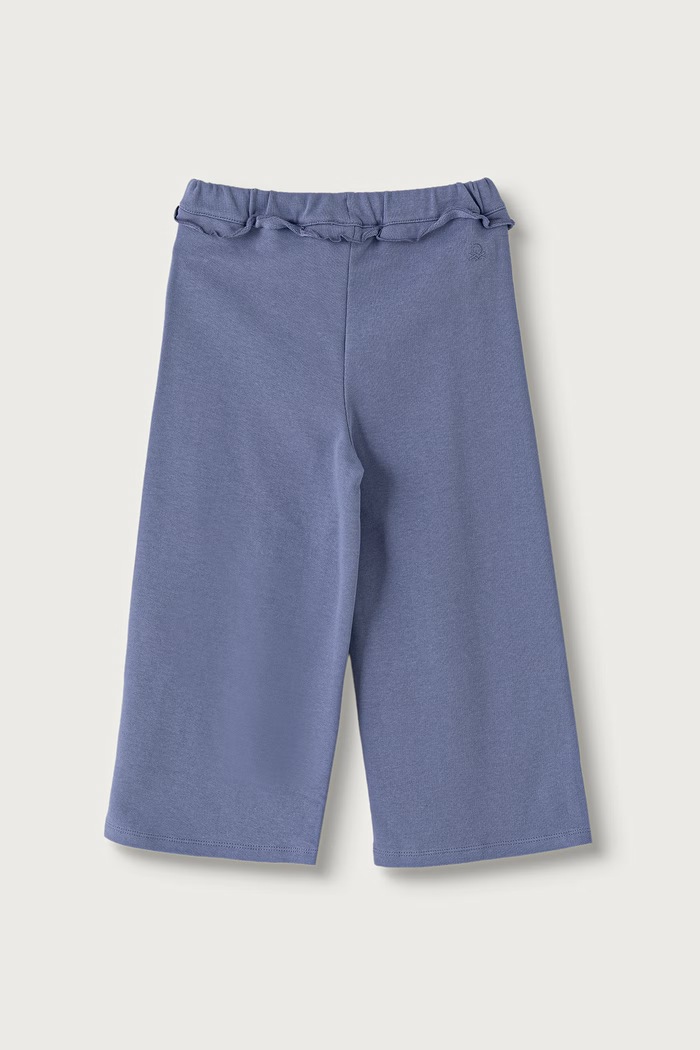 United Colors of Benetton Spodnie dresowe dziecięce bawełniane 3J70GF05N.P.Seasonal niebieski AW26