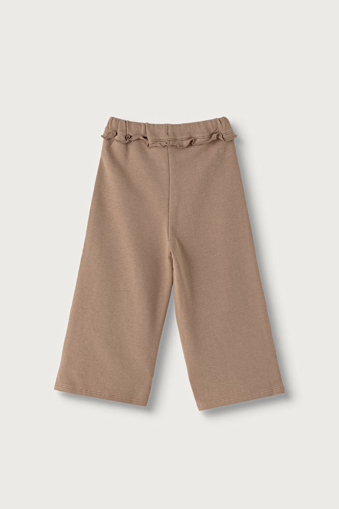 United Colors of Benetton Spodnie dresowe dziecięce bawełniane 3J70GF05N.P.Seasonal beżowy AW26