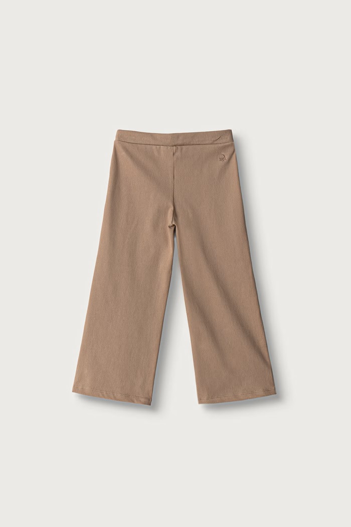United Colors of Benetton Spodnie dziecięce z bawełną 46D6GF034.P.Seasonal brązowy AW26
