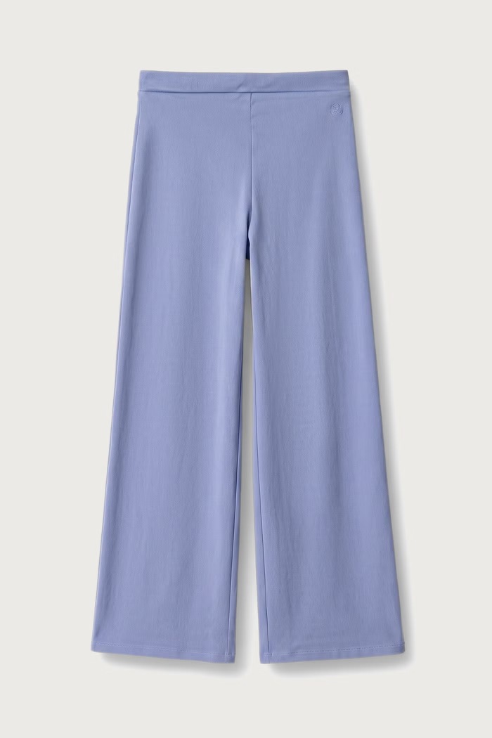 United Colors of Benetton Spodnie wide leg dziecięce z bawełną 46D6CE04C.G.Season.9BY2 fioletowy AW26